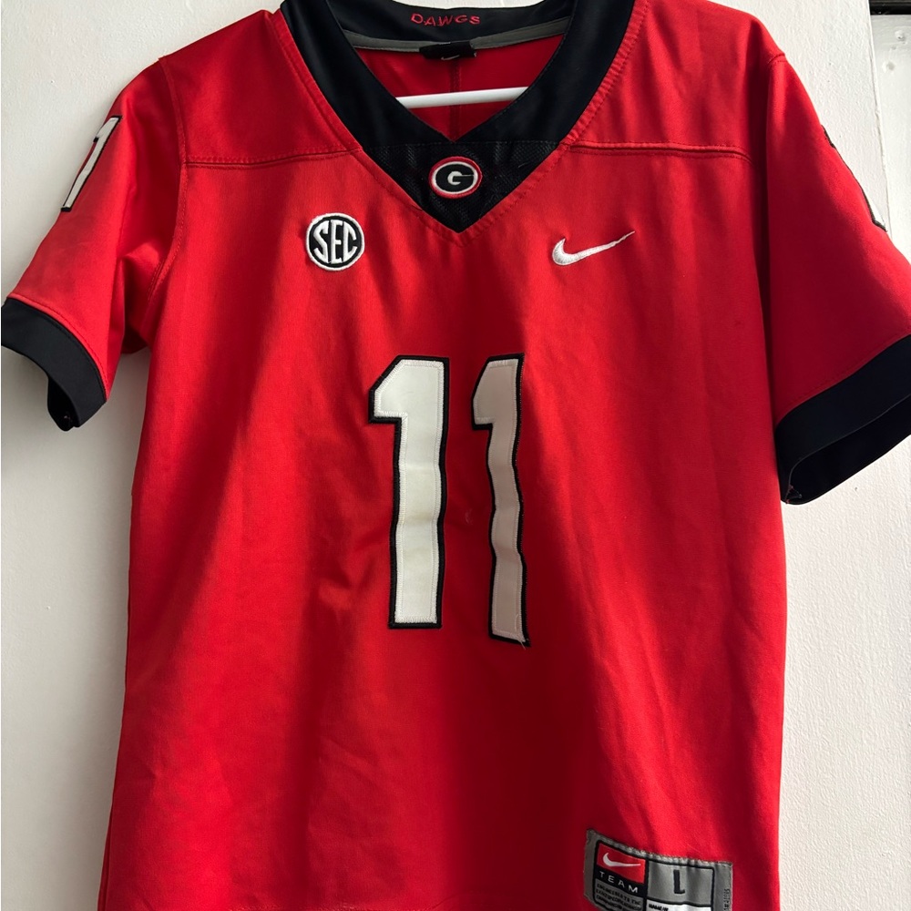 Red Nike Football Jersey with Number 11